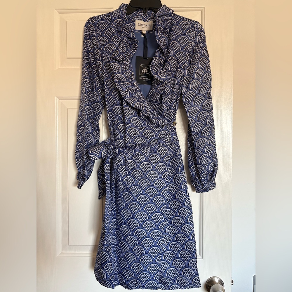Elizabeth McKay New York Scotland Silk Dress NWT NEW✨Sz 4